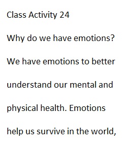 Class Activity 24